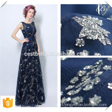 2016 New Design Elegant Formal Navy Blue Evening Dress New Hot Fashion Women Modern Lace Navy Blue Evening Gown